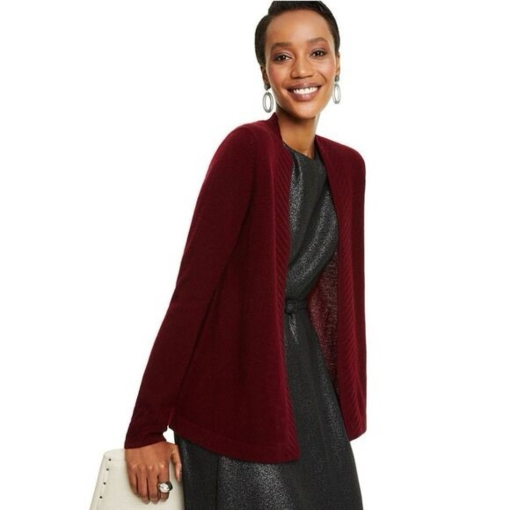 Charter Club Luxury 100% Cashmere Women's Duster Sweater NWT Sz S MSRP $189 - Picture 1 of 4
